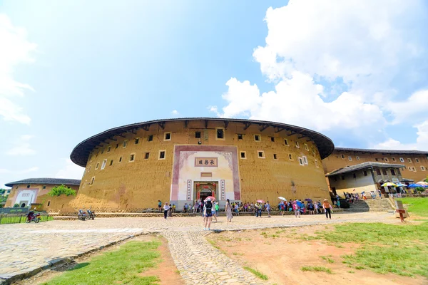 Logement traditionnel chinois Hakka Tulou dans la province chinoise du Fujian — Photo