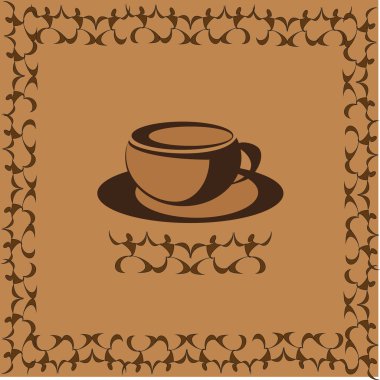 Kahve Kupası-vektör çizim