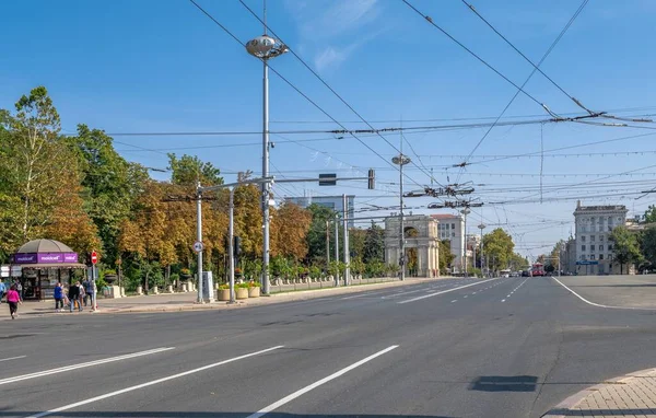 Kišiněv Moldavsko 2021 Sector Court Center Kišiněvě Moldavsko Slunečného Podzimního — Stock fotografie