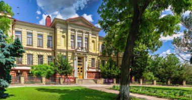 Kherson, Ukraine 12.09.2021. Museum of the history of Kherson, Ukraine, on a sunny summer day clipart