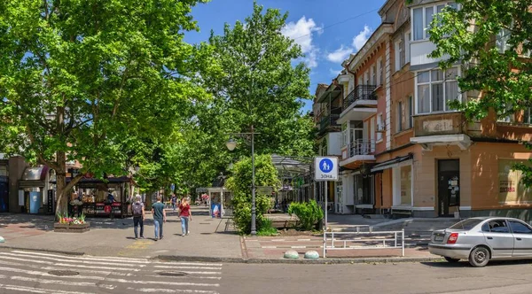 Kherson Ucrania 2021 Alexander Suvorov Calle Peatonal Centro Kherson Ucrania — Foto de Stock