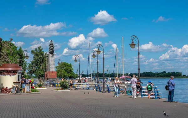 Cherson Ukraine 2021 Dnjestr Ufer Cherson Ukraine Einem Sonnigen Sommertag — Stockfoto