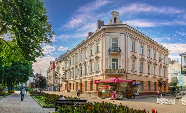 Ternopil Ucrânia 2021 Ruas Centro Histórico Cidade Ternopil Ucrânia Uma — Fotografia de Stock