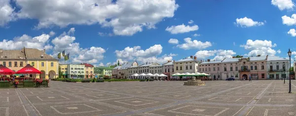 Zhovkva Ucraina 2021 Vicheva Piazza Del Mercato Nella Città Zhovkva — Foto Stock