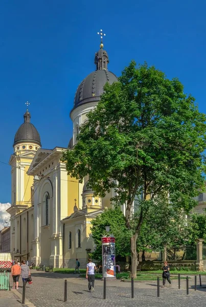 Lwów Ukraina 2021 Kościół Przemienienia Pańskiego Starym Mieście Lwowie Ukraina — Zdjęcie stockowe