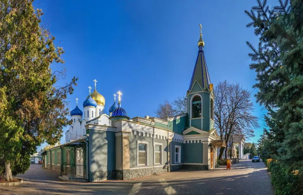 Odessa Ucrania 2021 Monasterio Santa Dormición Odesa Ucrania Soleado Día — Foto de Stock