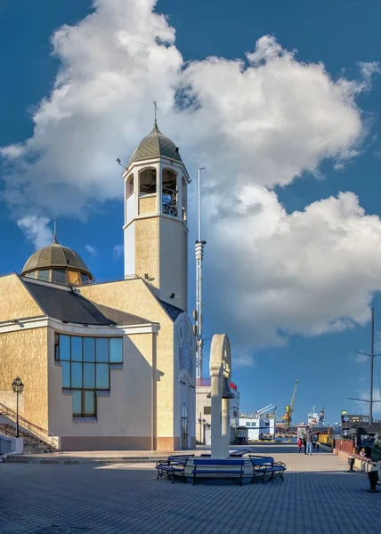 Odessa Ukraine 2021 Blick Auf Den Passagierhafen Odessa Der Ukraine — Stockfoto