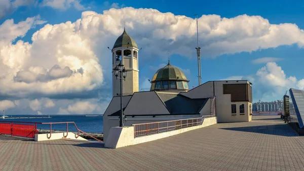 Odessa Ukraine 2021 View Odessa Passenger Sea Port Ukraine Sunny — Stock Photo, Image