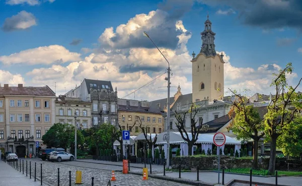 Lviv Ukraine 2021 Straße Der Altstadt Von Lviv Ukraine Einem — Stockfoto
