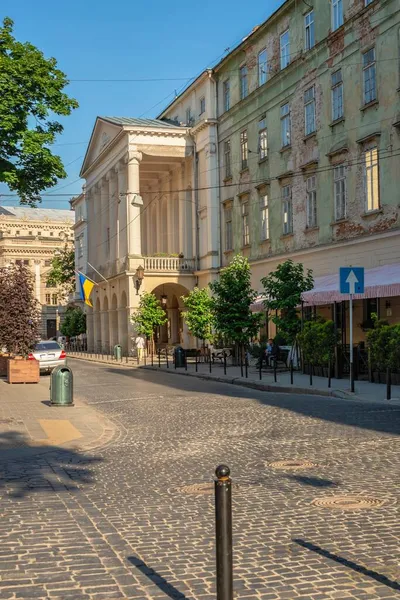 Lviv Ukraine 2021 Street Old Town Lviv Ukraine Sunny Summer — Stock Photo, Image