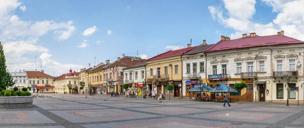 Drohobytsch Ukraine 2021 Marktplatz Drohobytsch Ukraine Einem Sommertag — Stockfoto