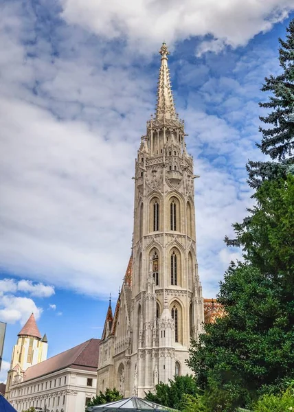 Budapest Hungría 2021 Iglesia Asunción Del Castillo Buda Budapest Hungría — Foto de Stock