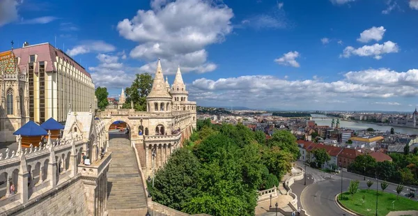 Будапешт Венгрия 1821 Год Рыбацкий Бастион Вершине Города Буда Будапеште — стоковое фото