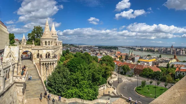 Будапешт Венгрия 1821 Год Рыбацкий Бастион Вершине Города Буда Будапеште — стоковое фото