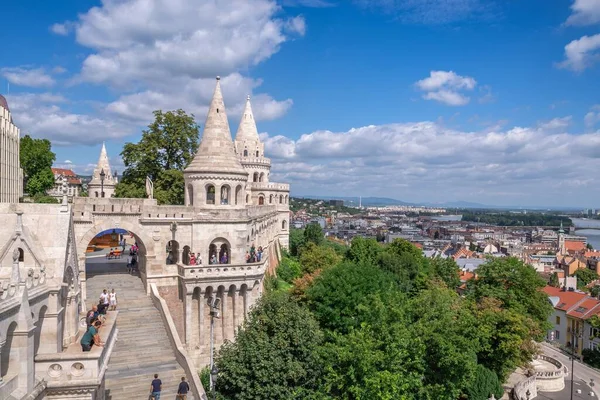 Budapest Hungría 2021 Bastión Pescadores Ciudad Alta Buda Budapest Hungría — Foto de Stock