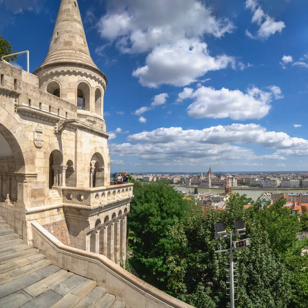 Budapešť Maďarsko 2021 Rybářská Bašta Horním Městě Buda Budapešti Maďarsko — Stock fotografie