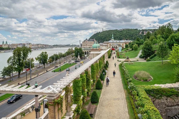 Budapešť Maďarsko 2021 Budínský Palác Budapešti Maďarsko Letní Den — Stock fotografie