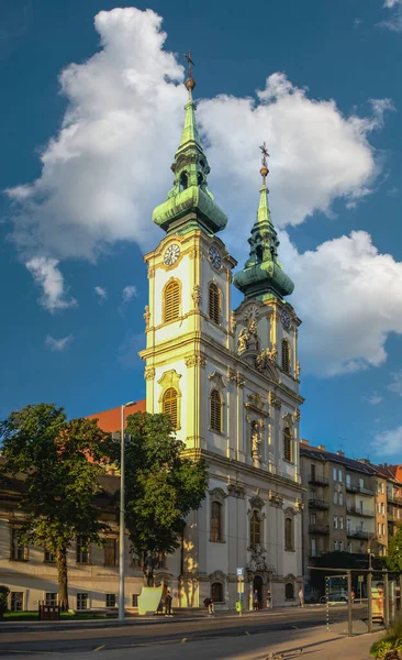 Budapest Hongarije 2021 Kerk Van Anna Boedapest Hongarije Een Zonnige — Stockfoto