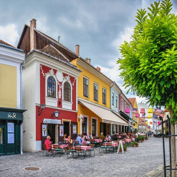 Szentendre Hungría 2021 Edificio Histórico Las Calles Del Casco Antiguo — Foto de Stock