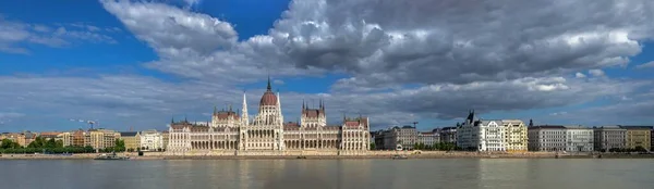Budapest Hungría 2021 Vista Panorámica Del Río Danubio Del Edificio — Foto de Stock