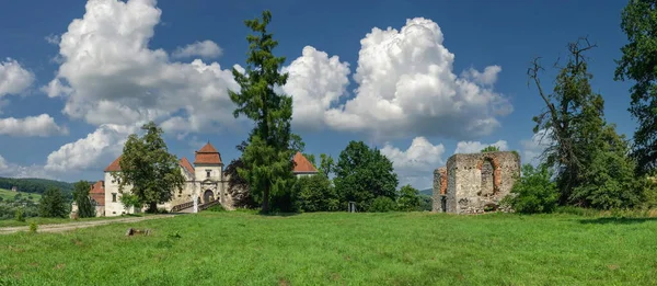 2021年7月10日 乌克兰斯维尔日 在阳光灿烂的夏日 乌克兰利沃夫地区的Svirzh城堡 — 图库照片