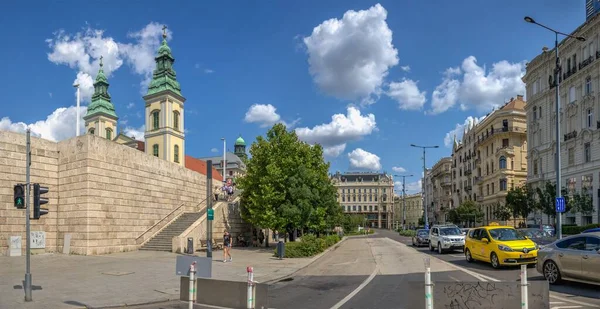 Budapešť Maďarsko 2021 Ulice Starého Města Pešť Budapešti Slunečného Letního — Stock fotografie