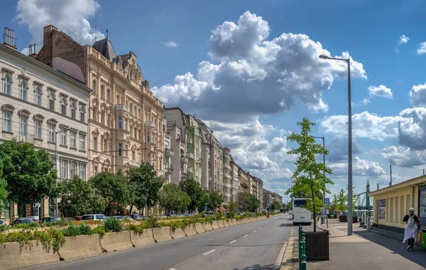 Budapest Hongrie 2021 Rues Vieille Ville Pest Budapest Par Une — Photo