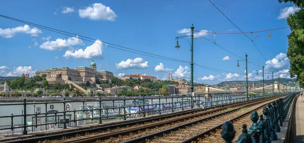 Budapešť Maďarsko 2021 Ulice Starého Města Pešť Budapešti Slunečného Letního — Stock fotografie