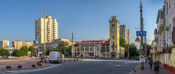 Chmielnicki Ukraina 2021 Historyczne Centrum Miasta Chmielnickiego Ukrainie Słoneczny Letni — Zdjęcie stockowe