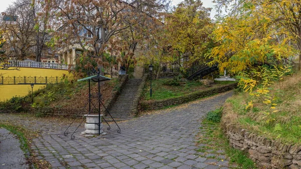 Odessa Ukrajina 2019 Roh Staré Oděsy Historickém Centru Města Podzimní — Stock fotografie
