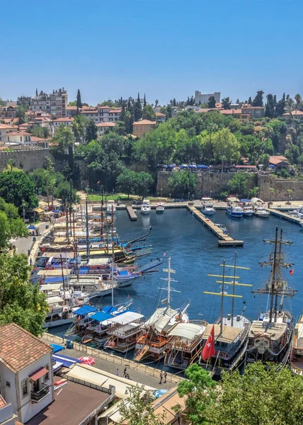Antalya Turkiet 2021 Romerska Hamnen Den Gamla Staden Antalya Turkiet — Stockfoto