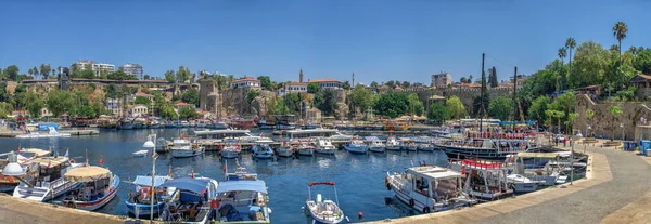 Antalya Turcja 2021 Port Rzymski Starym Mieście Antalya Turcja Słoneczny — Zdjęcie stockowe