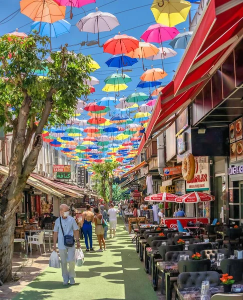 Antalya Turecko 2021 Ulice Starého Města Antalya Turecko Slunečného Letního — Stock fotografie