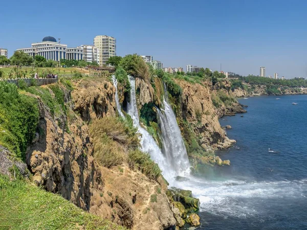 Antalya Turquia 2021 Cachoeiras Lower Duden Cachoeira Lara Antalya Turquia — Fotografia de Stock