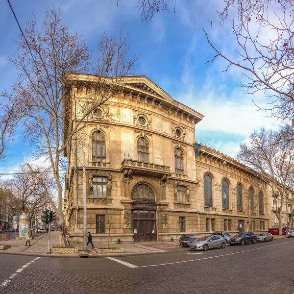 ウクライナのオデッサ04 2022 ウクライナのオデッサにあるプシュキンスカヤ通り ポルト フランコ旧銀行の建物 — ストック写真