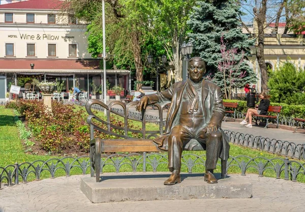 Odessa Ukraine 2022 Monument Leonid Utesov City Garden Odessa War — стокове фото