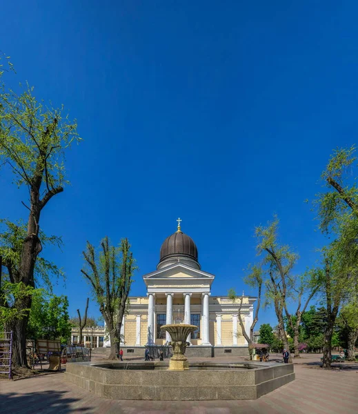 Odessa Ucrania 2022 Catedral Transfiguración Odessa Ucrania Soleado Día Primavera — Foto de Stock
