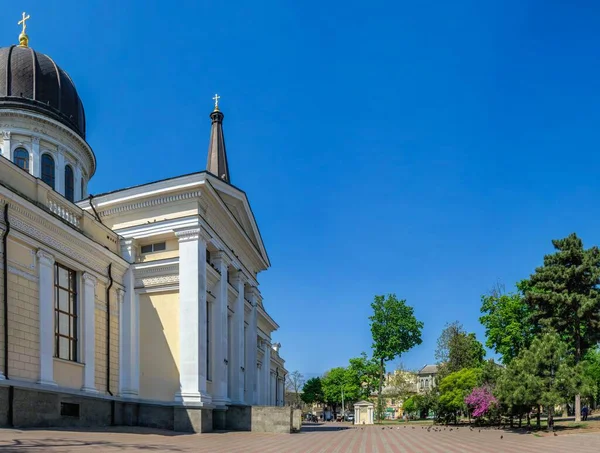 Odessa Ukraine 2022 Cathedral Square Odessa Ukraine Sunny Spring Day — Stockfoto