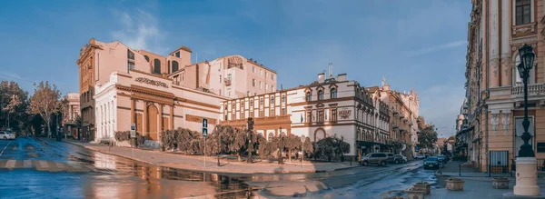 Odessa Ukraine 2019 Historic Buildings Theater Square Odessa Ukraine Early — Foto de Stock