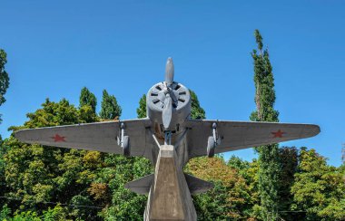Odessa, Ukraine. 25.08.2022. Memorial of the heroic defense of Odessa, Ukraine, on a sunny summer day. Coastal artillery no. 411 in World War 2
