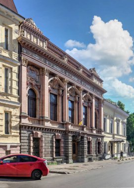 Odessa, Ukraine 04.09.2022. Palace of Count Tolstoy in the historical center of Odessa, Ukraine, on a sunny summer day