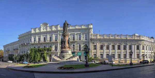 Odessa Ukraine 2022 Catherine Great Square Historical Center Odessa Ukraine — Stockfoto