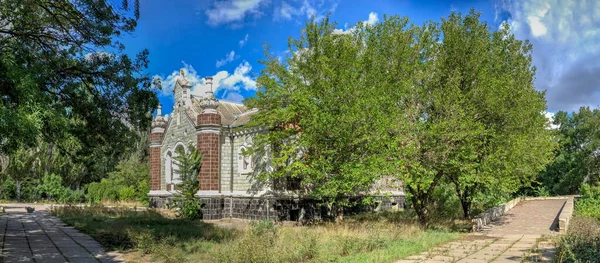 Abandoned Building Old Sanatorium Kuialnyk Odessa Ukraine Sunny Autumn Day — Stock Photo, Image