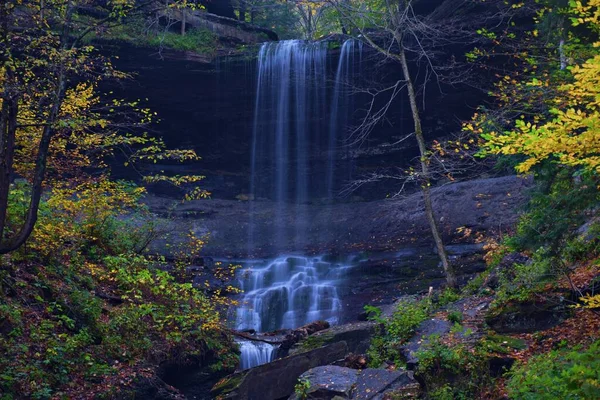 Tinker Falls Labrador Hollow Unique Area Tully New York — стоковое фото