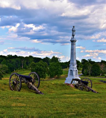 Gettysburg National Military Park, 4th Ohio Infantry Monument clipart