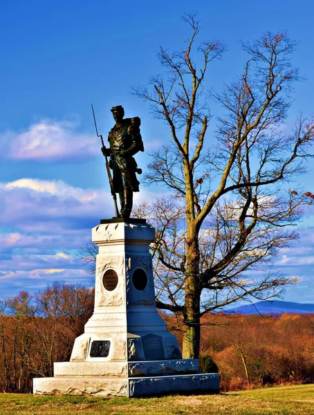 Antietam National Battlefield 124Th Pennsylvania Monument — Foto de Stock