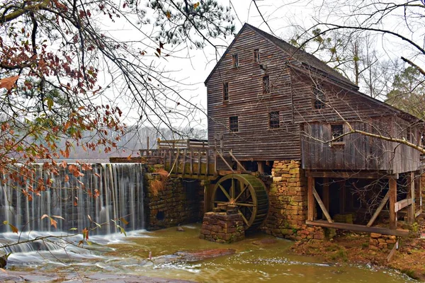 Historic Yates Mill County Park Raleigh Carolina Del Norte Wake — Foto de Stock