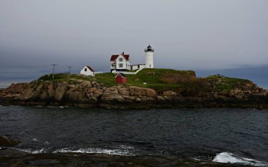 Sohier Park, York, Maine 'deki Nubble Deniz fenerleri