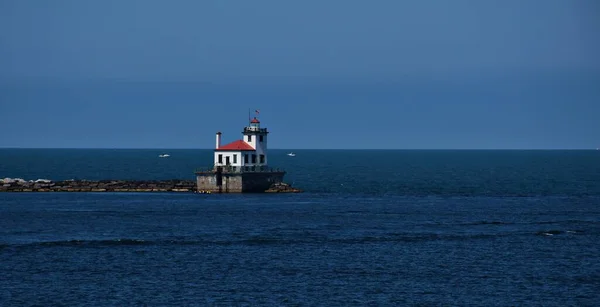 West Pierhead Lighthouse Oswego New York — Stock fotografie