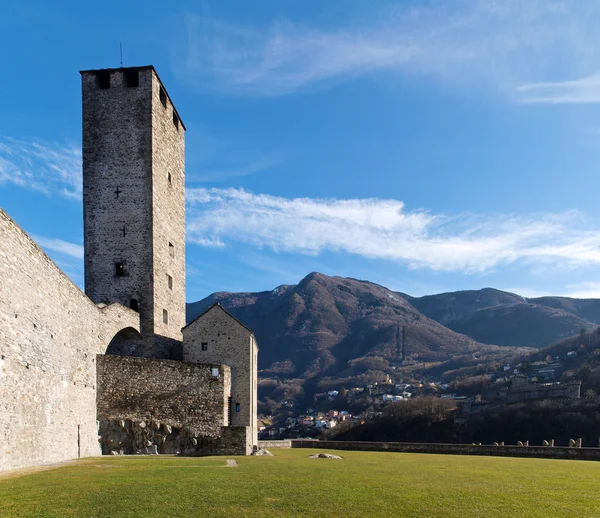 Suíça, castelos de Bellinzona — Fotografia de Stock